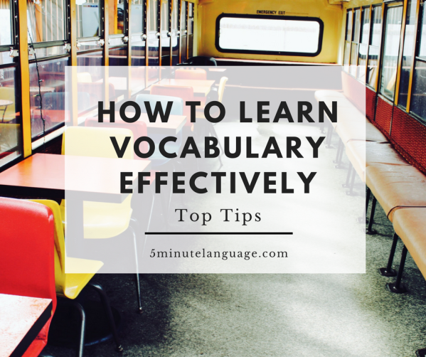 how to learn vocabulary effectively